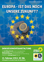 Poster der EU-Veranstaltung am 13. Februar.