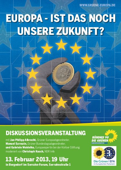 Poster der EU-Veranstaltung am 13. Februar.